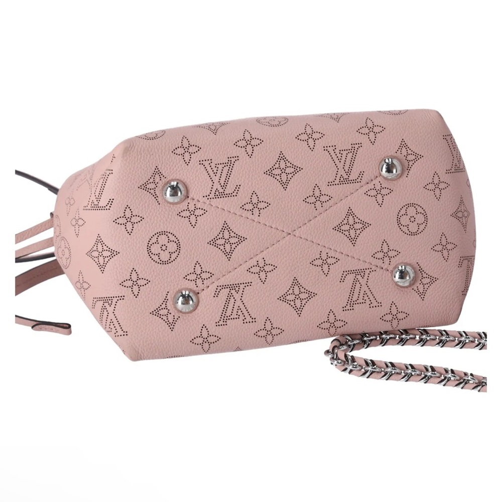 Louis Vuitton Bella Mahina Calf Leather Magnolia Pink Bucket Shoulder Bag M57068 - Picture 9 of 15